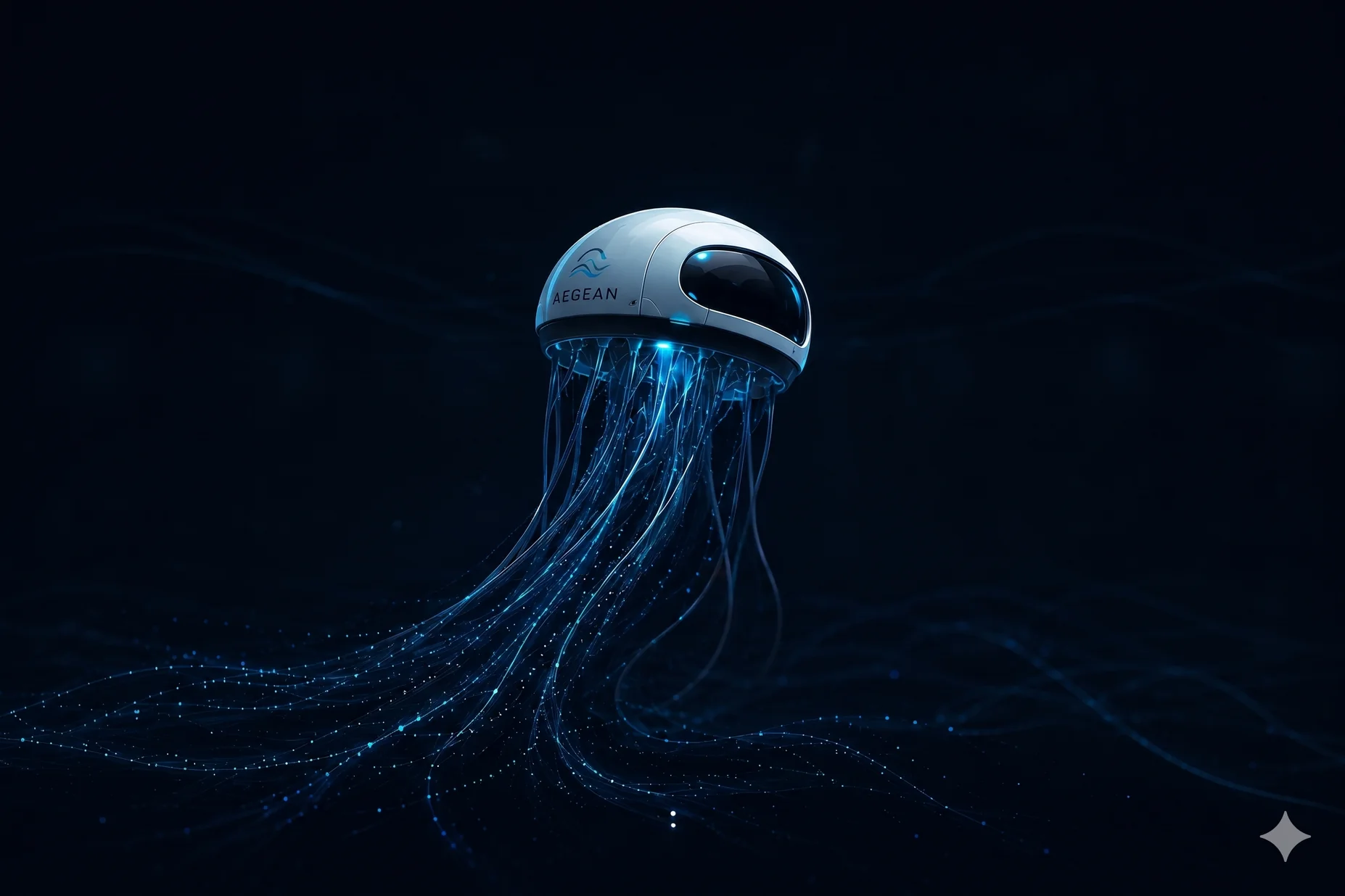 Aegean Cyber Jellyfish Background